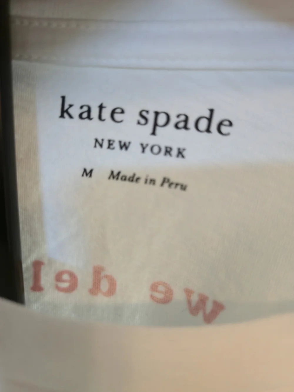 kate spade Burger 100% Cotton Tee NWT Size M